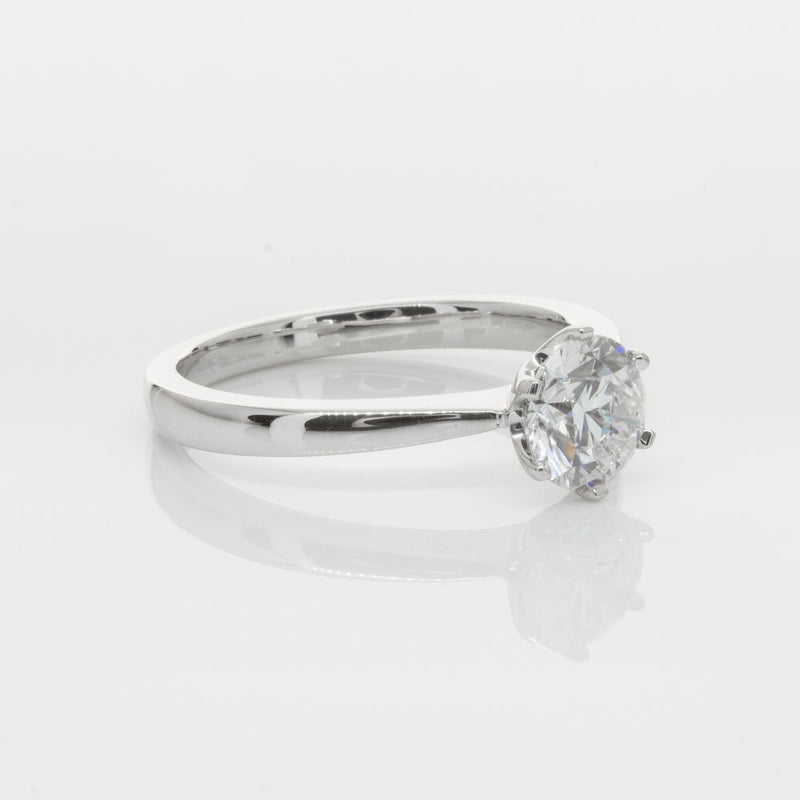 18ct White Gold 1.01ct Diamond Nova Ring-Ring-Walker & Hall