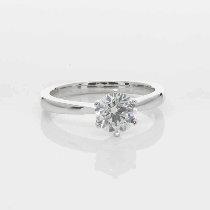 18ct White Gold 1.01ct Diamond Nova Ring-Ring-Walker & Hall