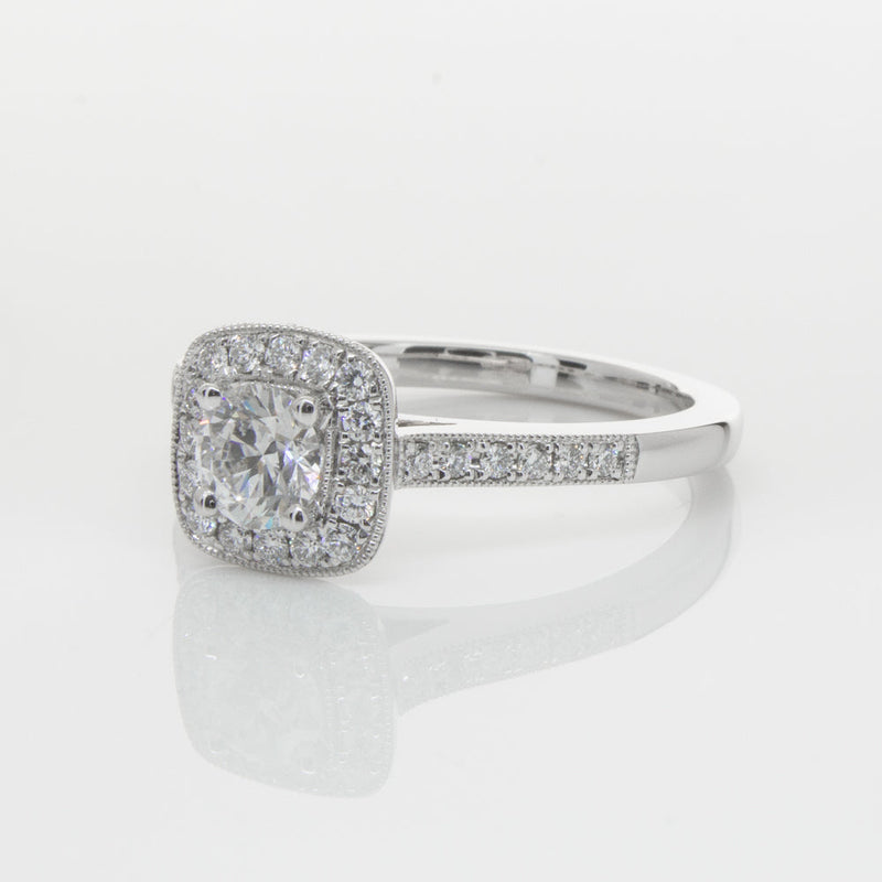 18ct White Gold .50ct Diamond Aurora Ring-Ring-Walker & Hall