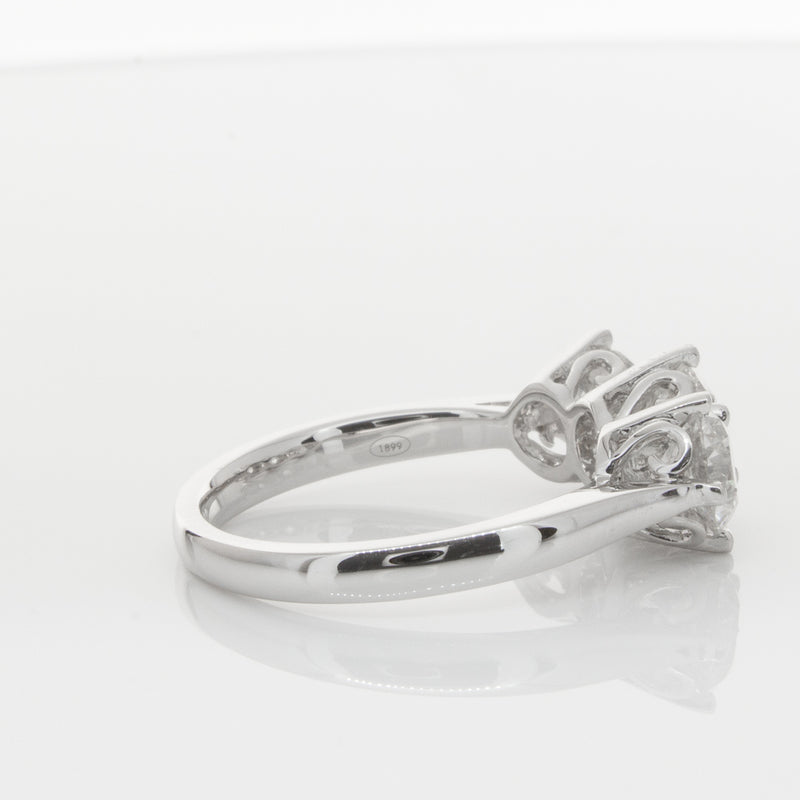 18ct White Gold 2.11ct Diamond Coronado Ring-Ring-Walker & Hall