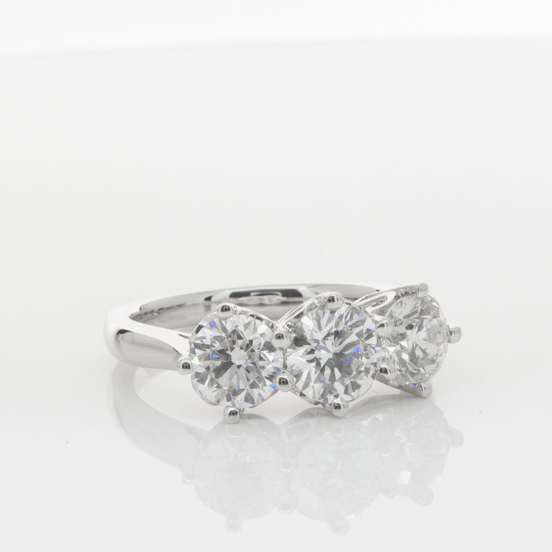 18ct White Gold 2.11ct Diamond Coronado Ring-Ring-Walker & Hall