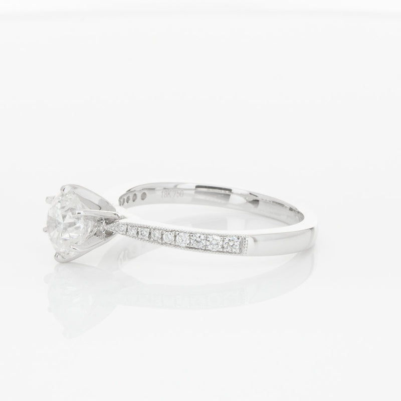 18ct White Gold 1.00ct Diamond Zenith Ring-Ring-Walker & Hall