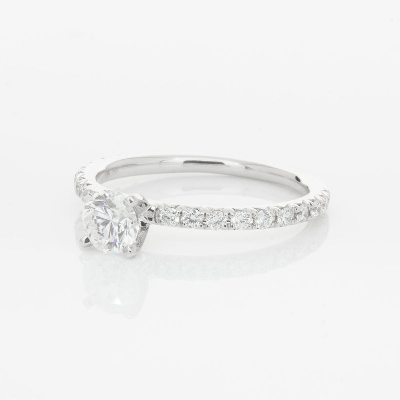 18ct White Gold .51ct Diamond Comet Ring-Ring-Walker & Hall