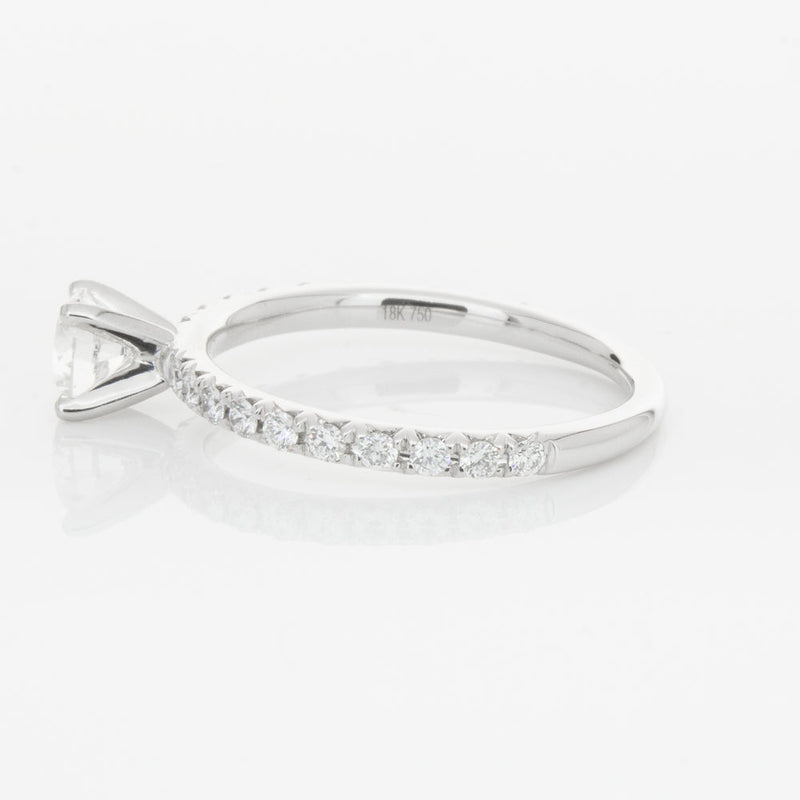 18ct White Gold .51ct Diamond Comet Ring-Ring-Walker & Hall