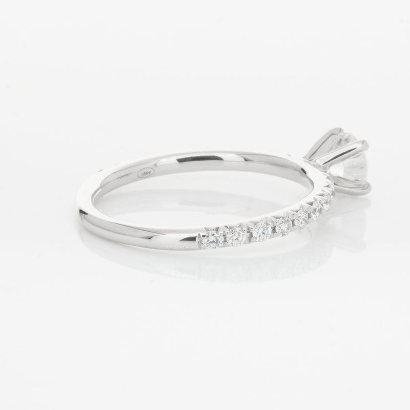 18ct White Gold .51ct Diamond Comet Ring-Ring-Walker & Hall