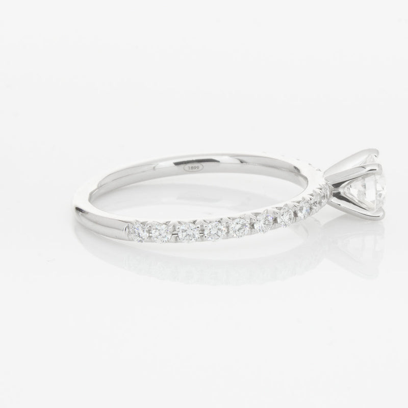 18ct White Gold .51ct Diamond Comet Ring-Ring-Walker & Hall