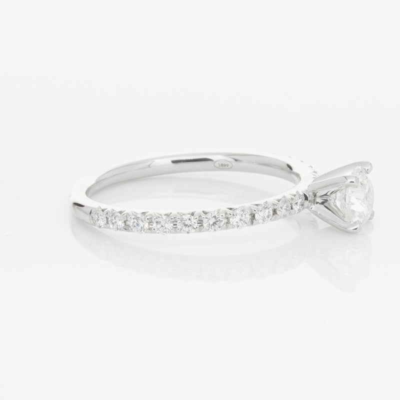 18ct White Gold .51ct Diamond Comet Ring-Ring-Walker & Hall