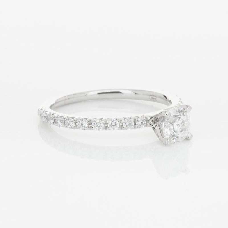 18ct White Gold .51ct Diamond Comet Ring-Ring-Walker & Hall