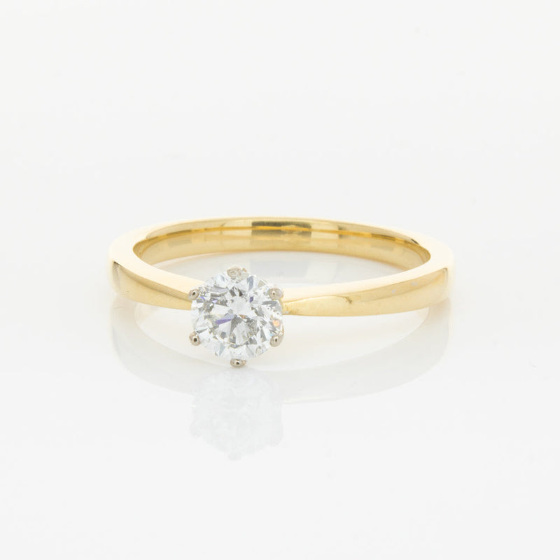 18ct Yellow Gold .51ct Diamond Nova Ring-Ring-Walker & Hall