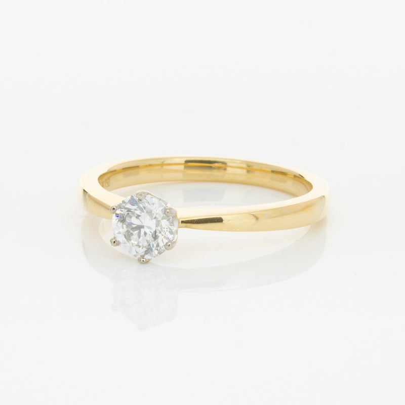 18ct Yellow Gold .51ct Diamond Nova Ring-Ring-Walker & Hall