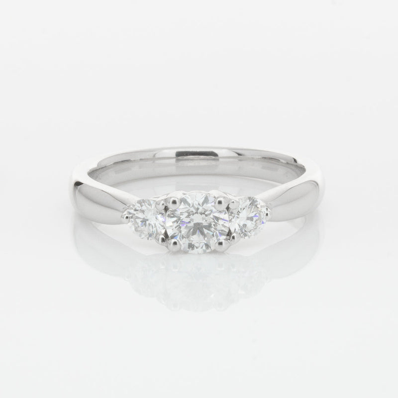 18ct White Gold .40ct Diamond Elysian Ring-Ring-Walker & Hall