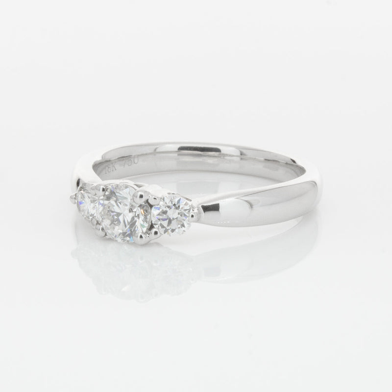 18ct White Gold .40ct Diamond Elysian Ring-Ring-Walker & Hall