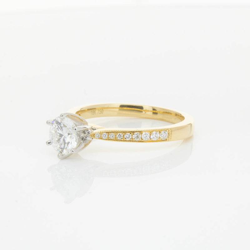 18ct Yellow Gold .70ct Diamond Zenith Ring-Ring-Walker & Hall