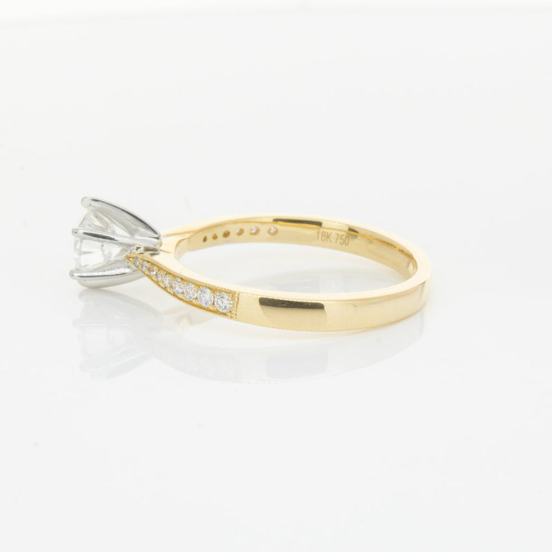 18ct Yellow Gold .70ct Diamond Zenith Ring-Ring-Walker & Hall