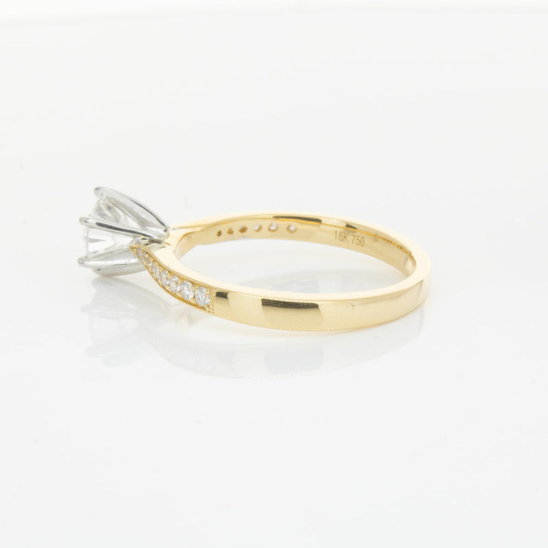 18ct Yellow Gold .70ct Diamond Zenith Ring-Ring-Walker & Hall
