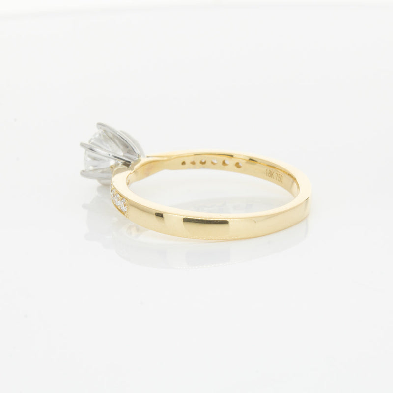 18ct Yellow Gold .74ct Diamond Zenith Ring-Ring-Walker & Hall