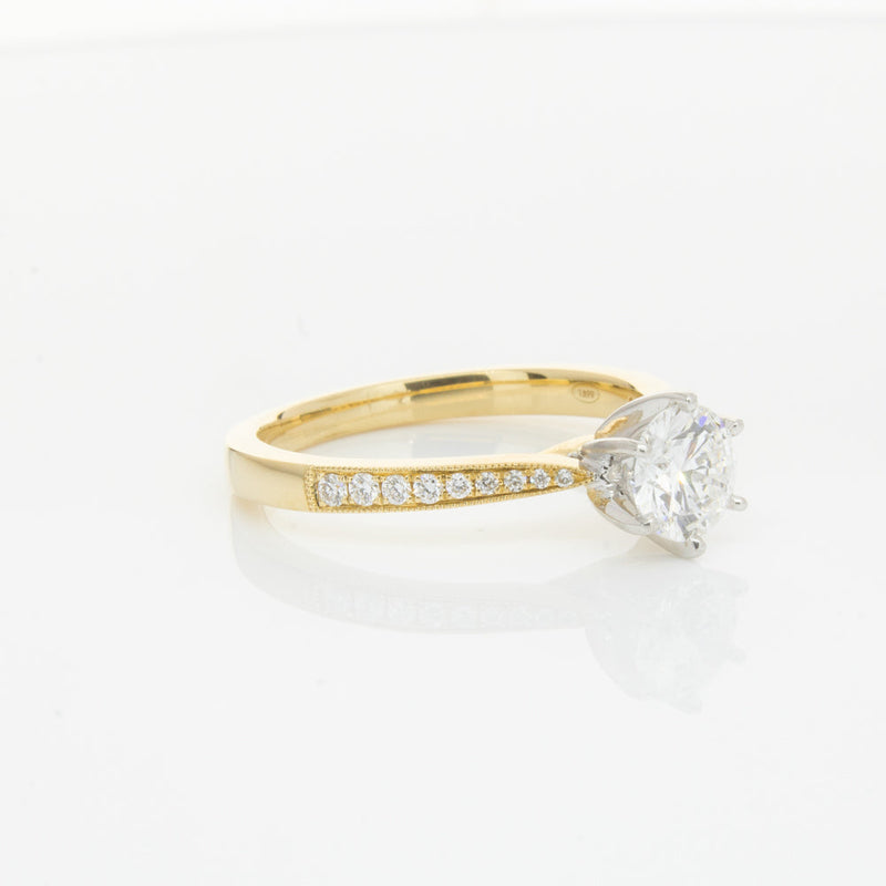 18ct Yellow Gold .74ct Diamond Zenith Ring-Ring-Walker & Hall