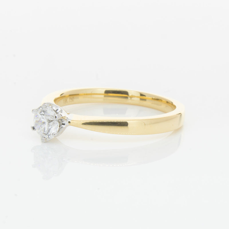 18ct Yellow Gold .40ct Diamond Nova Ring-Ring-Walker & Hall