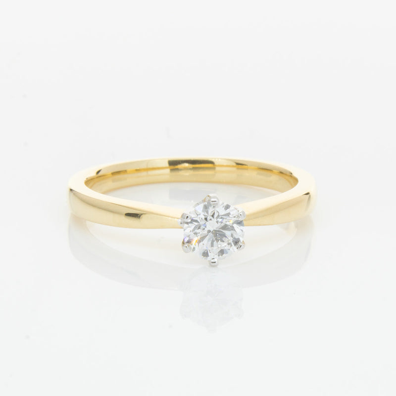 18ct Yellow Gold .40ct Diamond Nova Ring-Ring-Walker & Hall