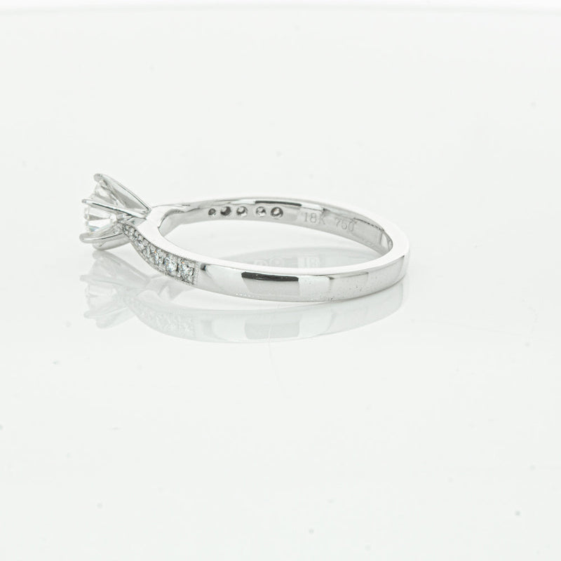 18ct White Gold .50ct Diamond Zenith Ring-Ring-Walker & Hall