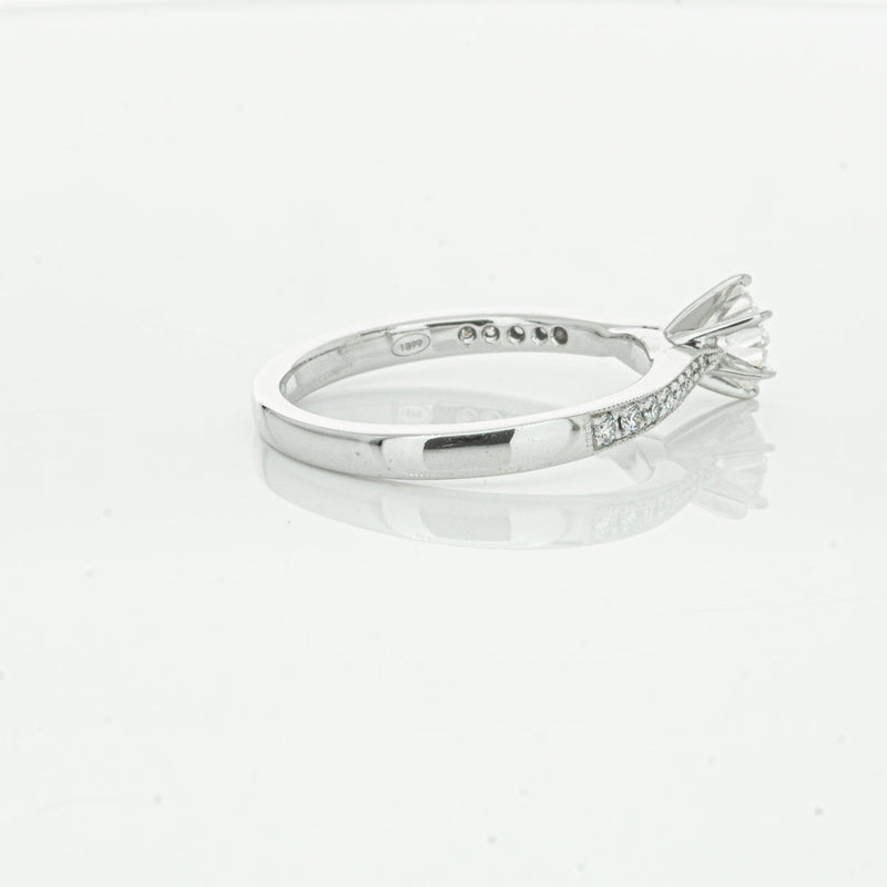 18ct White Gold .50ct Diamond Zenith Ring-Ring-Walker & Hall