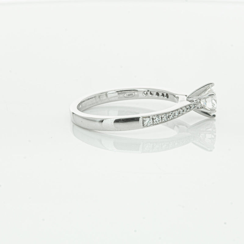 18ct White Gold .50ct Diamond Zenith Ring-Ring-Walker & Hall