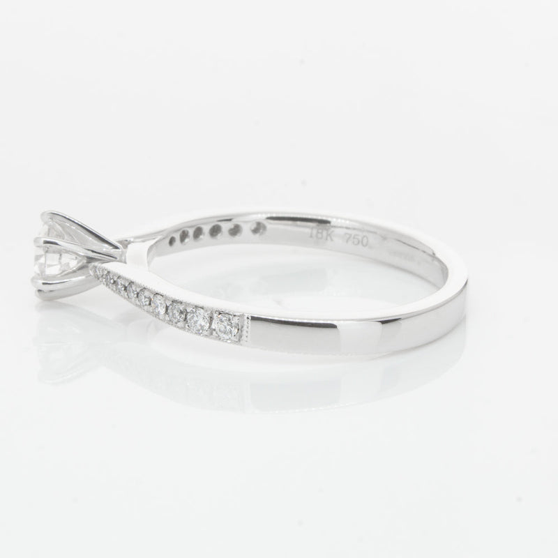 18ct White Gold .30ct Diamond Zenith Ring-Ring-Walker & Hall