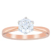 18ct Rose Gold 1.00ct Diamond Nova Ring-Ring-Walker & Hall