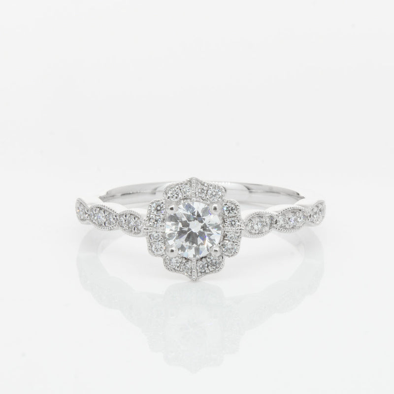 18ct White Gold .30ct Diamond Paramount Ring-Ring-Walker & Hall