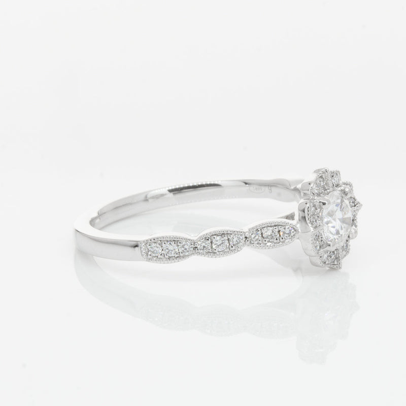 18ct White Gold .30ct Diamond Paramount Ring-Ring-Walker & Hall