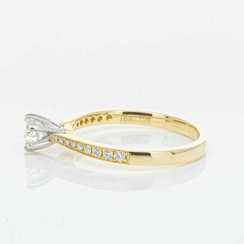 18ct Yellow Gold .34ct Diamond Zenith Ring-Ring-Walker & Hall