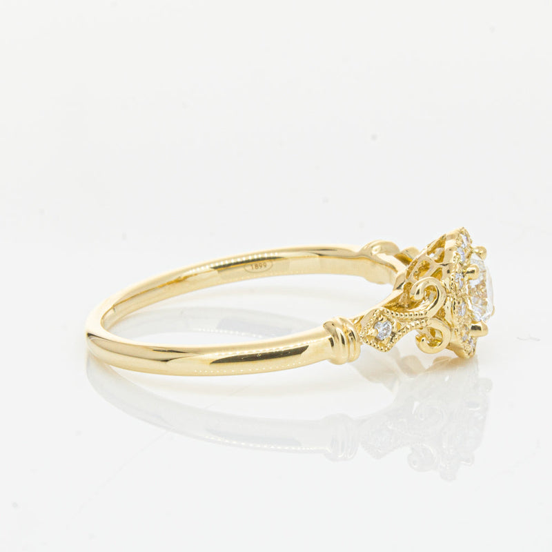 18ct Yellow Gold .30ct Diamond Versailles Ring-Ring-Walker & Hall