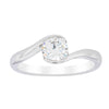 18ct White Gold .70ct Diamond Embrace Ring-Ring-Walker & Hall