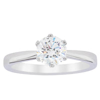 18ct White Gold 1.01ct Diamond Nova Ring-Ring-Walker & Hall