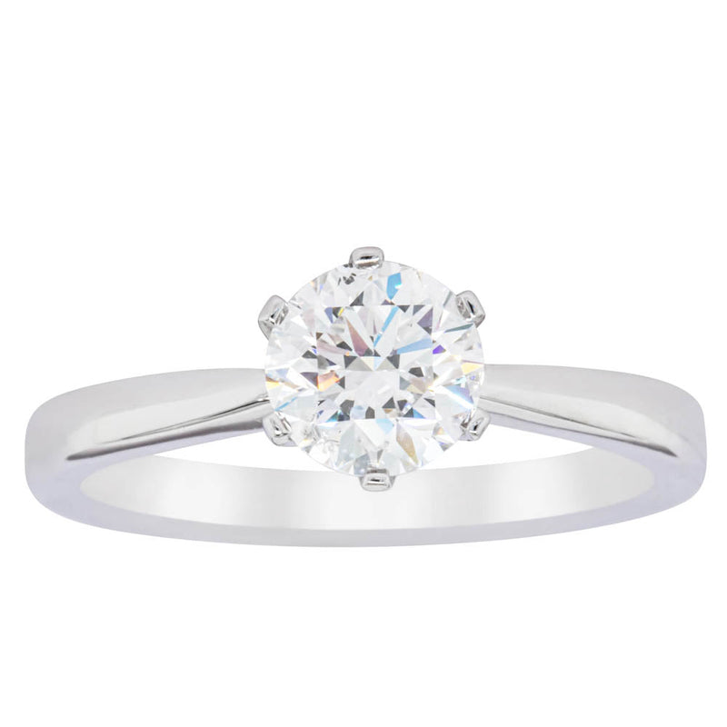18ct White Gold 1.01ct Diamond Nova Ring-Ring-Walker & Hall