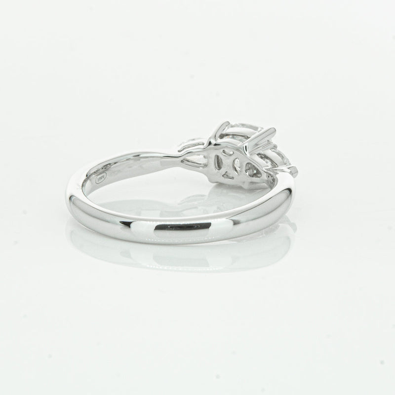 18ct White Gold 1.01ct Cushion Cut Diamond Ayla Ring-Ring-Walker & Hall