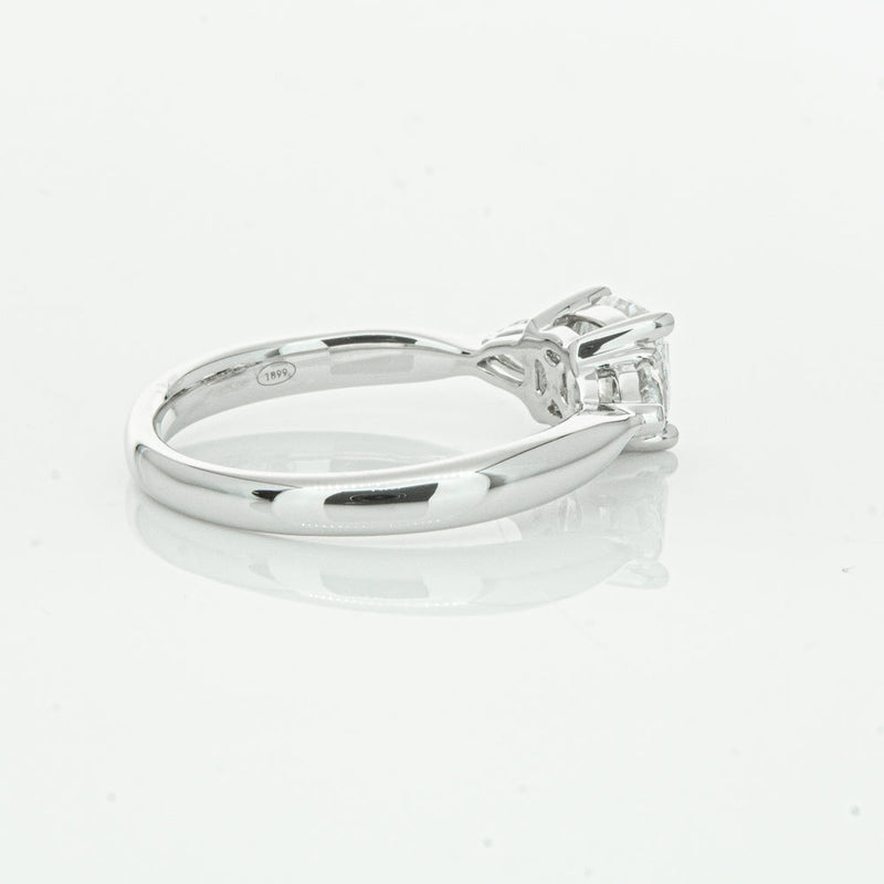 18ct White Gold 1.01ct Cushion Cut Diamond Ayla Ring-Ring-Walker & Hall
