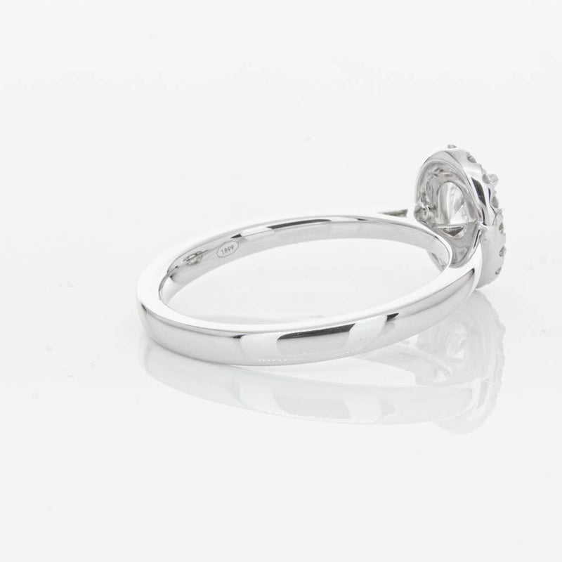 18ct White Gold .50ct Oval Cut Diamond Nina Ring-Ring-Walker & Hall