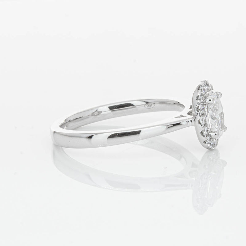 18ct White Gold .50ct Oval Cut Diamond Nina Ring-Ring-Walker & Hall