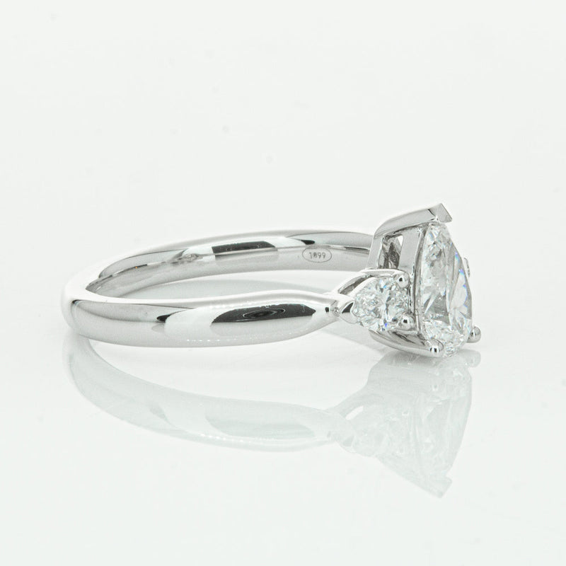 18ct White Gold .70ct Pear Cut Diamond Ayla Ring-Ring-Walker & Hall