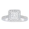 18ct White Gold 1.00ct Princess Cut Diamond Mandalay Ring-Ring-Walker & Hall