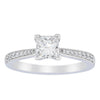 18ct White Gold .70ct Princess Cut Diamond Zenith Ring-Ring-Walker & Hall