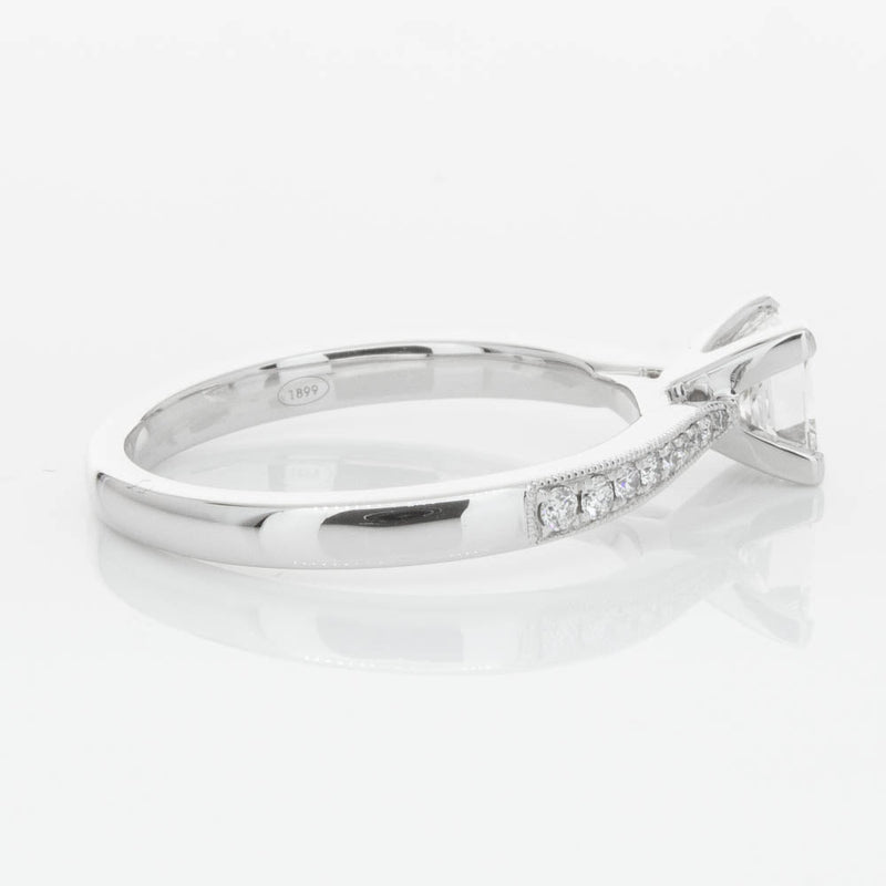 18ct White Gold .70ct Princess Cut Diamond Zenith Ring-Ring-Walker & Hall