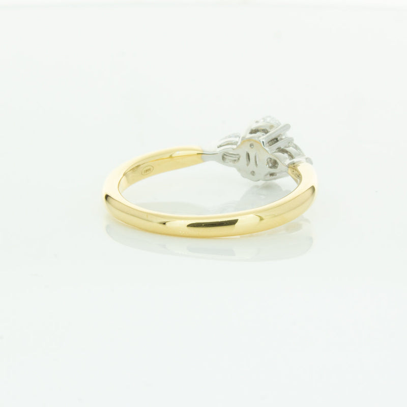 18ct Yellow Gold .50ct Oval Cut Diamond Ayla Ring-Ring-Walker & Hall