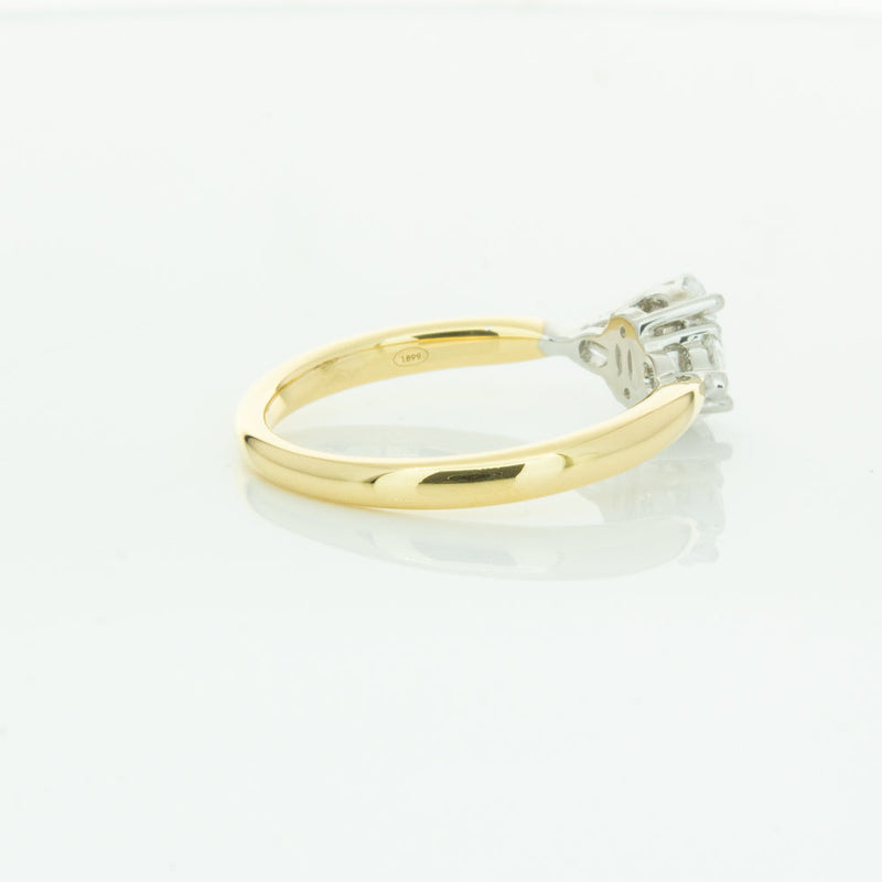 18ct Yellow Gold .50ct Oval Cut Diamond Ayla Ring-Ring-Walker & Hall