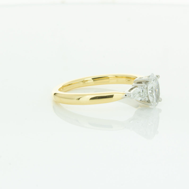 18ct Yellow Gold .50ct Oval Cut Diamond Ayla Ring-Ring-Walker & Hall