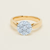 18ct Yellow Gold Diamond Lotus Ring - Ring - Walker & Hall