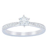 18ct White Gold .30ct Diamond Zenith Ring-Ring-Walker & Hall