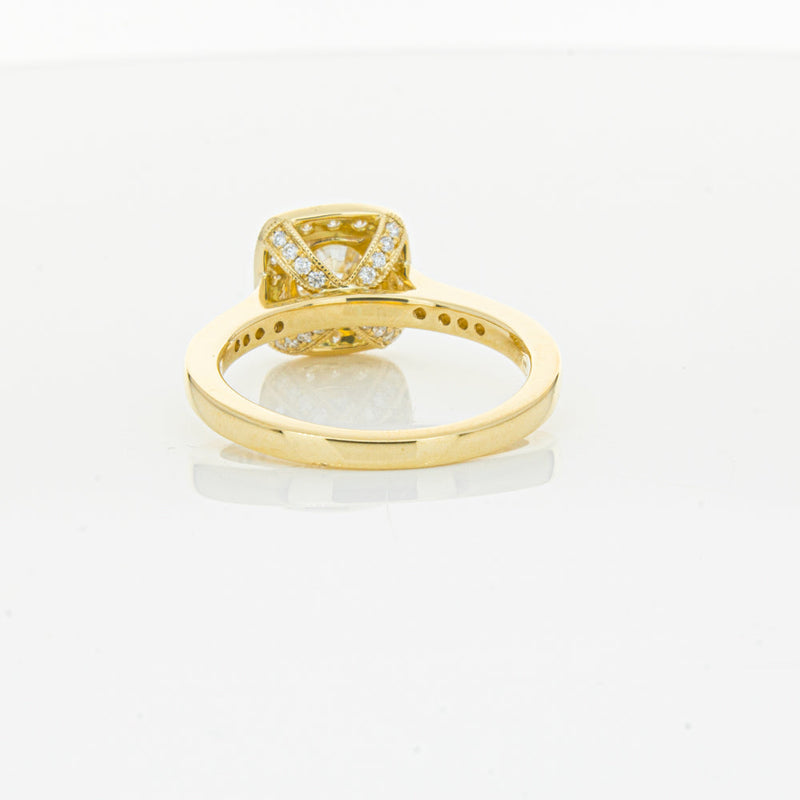 18ct Yellow Gold 1.01ct Diamond Aurora Ring-Ring-Walker & Hall
