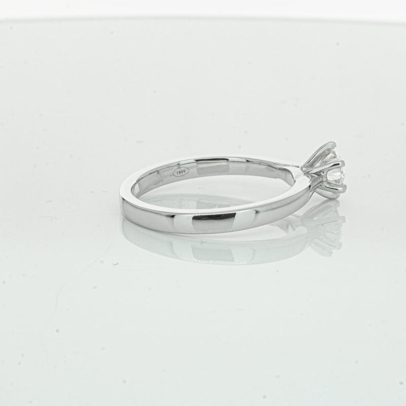 18ct White Gold .50ct Diamond Capri Ring-Ring-Walker & Hall